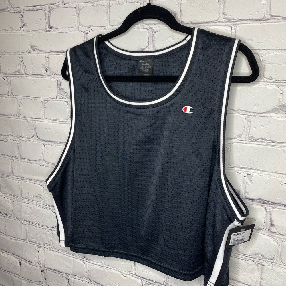 Champion Reversible Mesh Jersey Cropped Tank - Picture 6 of 9